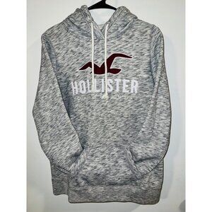 Hollister California Gray Heather Hoodie Sweatshirt Size M